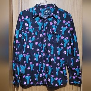 Cowgirl Hardware button down western longsleeve size XL